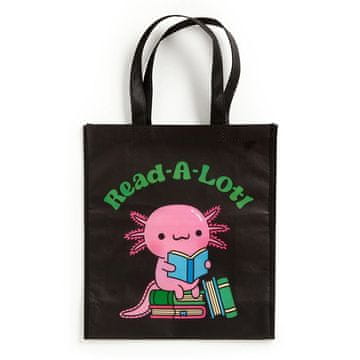 Mudpuppy nakupovalna vrečka za večkratno uporabo Axolotl bere