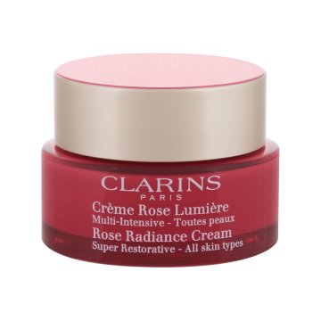 Clarins Rose Radiance Cream posvetlitvena dnevna krema za obraz za ženske
