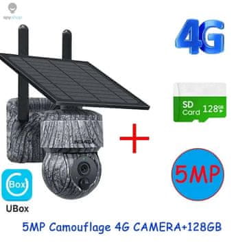 KJB Solarna zunanja PTZ kamera 4G, 5 MP, 128 GB
