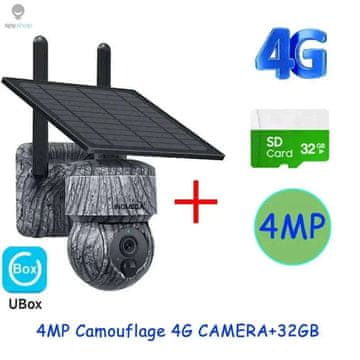 KJB Solarna zunanja PTZ kamera 4G, 4 MP, 32 GB