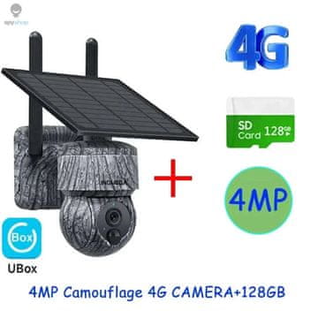 KJB Solarna zunanja PTZ kamera 4G, 4 MP, 128 GB