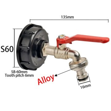 KJB Adapter za IBC posodo S60×6 na 16 mm hitri priklop