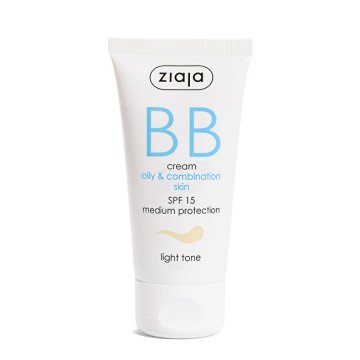 Ziaja BB krema za mastno in mešano kožo SPF 15 Light Tone (BB krema) 50 ml