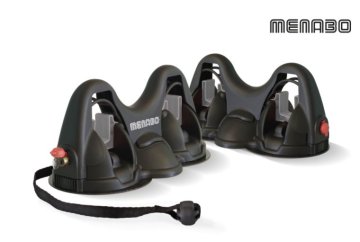 Menabo Himalaya nosilec za smuči, magnetni, max 2 para, črni