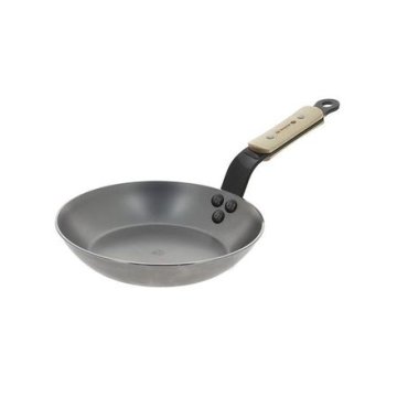 de Buyer Jeklena ponev 5710.20, Mineral B BOIS, steel, wooden handle, 20 cm