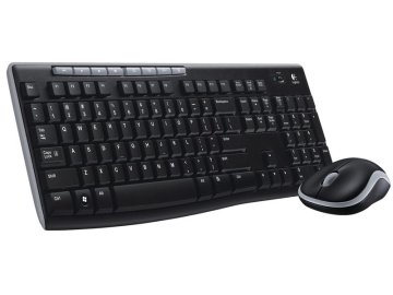 Logitech MK270 brezžična črna miška in slovenska tipkovnica