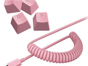 Razer Komplet tipk PBT Keycap Upgrade Set Razer, Quartz Pink