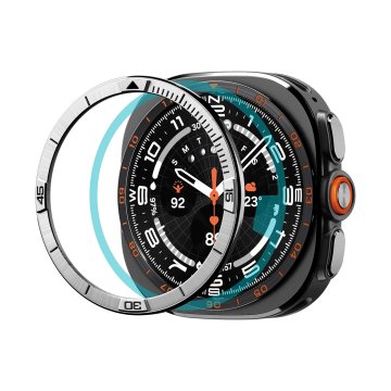Spigen Bezel Tune (Pilot) dodatek pametni uri Samsung Galaxy Watch Ultra 2 47mm, srebrni (ACS11616)