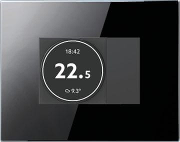 slomart 4Box Swipe Set: Pametni Chronotermostat Wi-Fi z 3 Moduli, Črn