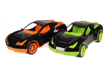 Teddies Plastični športni avto 38x17cm prosto gibanje 2 barvi v mreži