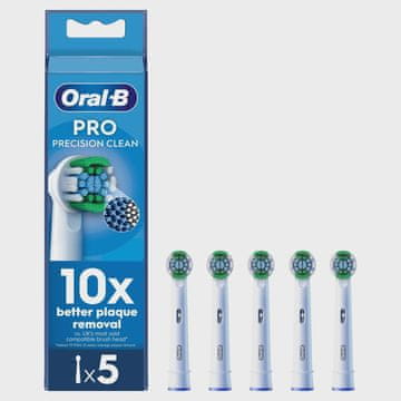 Northix Glave zobne ščetke Precision Clean, paket 5 kosov, primerne za Oral-B