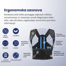 Orthexa Korektor drže za hrbtenico Spineo - L (95 - 109 cm)