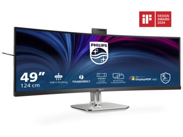 Philips 49B2U6903CH 49" VA Dual QHD Thunderbolt 4 SuperWide ukrivljeni poslovni monitor s spletno kamero