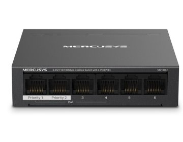Mercusys TP-LINK MS106LP Gigabit PoE+ stikalo, 6-portno