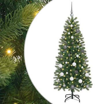 Vidaxl Umestno božično drevo med 150 LED Zelena 150 cm PE in PVC