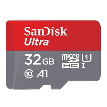 SANDISK Ultra microSDHC 32GB Class 10 UHS-I U1 V10 A1 FHD SD adapter SDSQUA4-032G-GN6MA spominska kartica