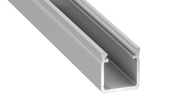 Ekolight Eko-Light aluminijasti profil Y, srebrn, 2 m z mlečnim pokrovom
