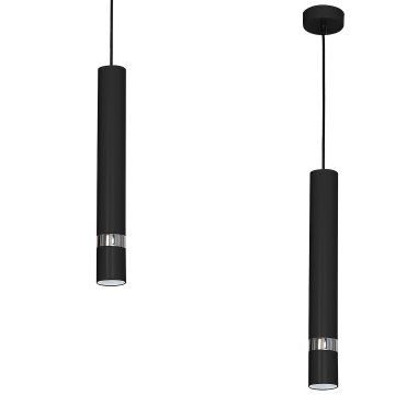 Milagro Viseča svetilka Milagro JOKER BLACK/CHROME, 1 × GU10