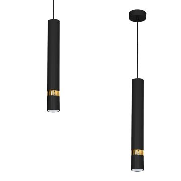 Milagro Viseča svetilka Milagro JOKER BLACK/GOLD 1xGU10