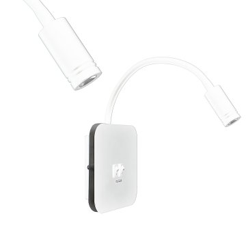 Milagro Nočna stenska svetilka Milagro Base 8 W + 2 W, bela