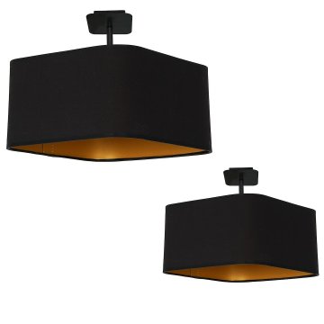 Milagro Stropna svetilka NAPOLI BLACK/GOLD 1xE27 MiLAGRO