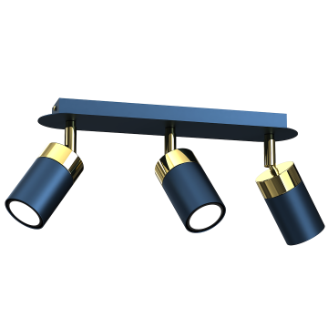 Milagro Stropna svetilka Milagro JOKER Navy Blue/Gold, 3 × GU10 (MLP7724)