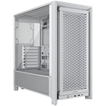 Corsair FRAME 4000D Modular Mid-Tower, računalniško ohišje, belo