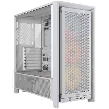 Corsair FRAME 4000D RS ARGB Modular Mid-Tower, računalniško ohišje, belo