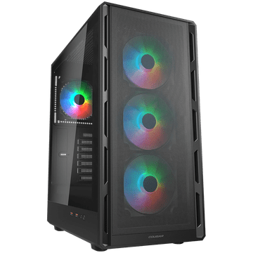 Cougar COUGAR AIRFACE PURE RGB PC Case, Mid Tower, Black