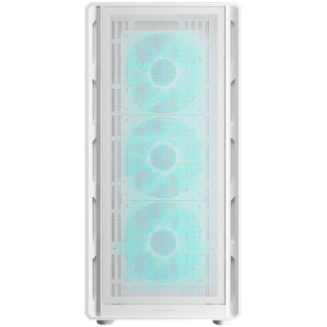 Cougar Računalniško ohišje COUGAR AIRFACE PURE PRO, ATX, 3x120mm RGB ventilator spredaj, 1x120mm RGB ventilator zadaj, belo
