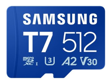 Samsung Spominska kartica Samsung T7, micro SDXC, 512GB, U3, V30, A2, UHS-I, 170 MB/s