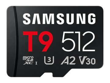 Samsung Spominska kartica Samsung T9, micro SDXC, 512GB, U3, V30, A2, UHS-I, 200 MB/s