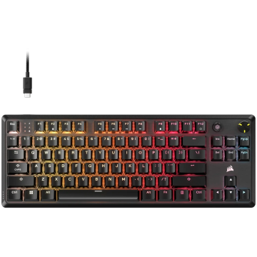 Corsair K70 CORE TKL, RGB Mehanična Gaming Tipkovnica, črna