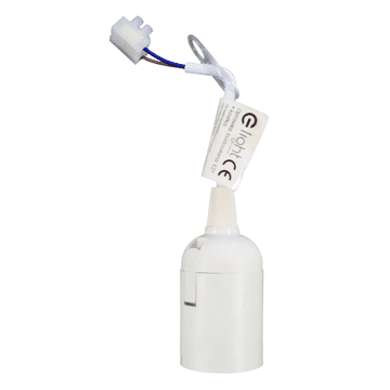 Ekolight Gradbeno grlo E27 z 12-cm kablom in priključno sponko Eko-Light