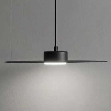 Milagro Viseča svetilka Milagro Piatto, črna, 1xGX53, Ø 350 mm
