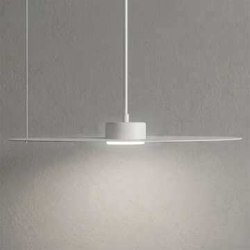 Milagro Viseča svetilka Milagro Piatto, bela, 1 × GX53, premer 450 mm