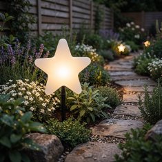 Ekolight Vrtna svetilka STAR EKO0267 50 cm 1xE27 IP44 bela