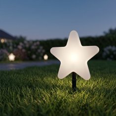 Ekolight Eko-Light STAR EKO0266 – vrtna svetilka v obliki zvezde, 30 cm, 1x E27, IP44, bela