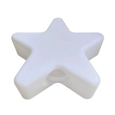 Ekolight Eko-Light STAR EKO0266 – vrtna svetilka v obliki zvezde, 30 cm, 1x E27, IP44, bela