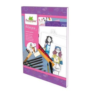 Rayher.	 Ustvarjalni set za modno oblikovanje – Style Notebook College