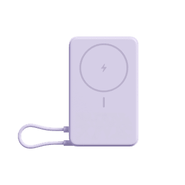 Xiaomi Magnetna prenosna baterija 10000 z vgrajenim stojalom, vijolična