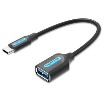 Vention USB-C M na USB-A Ž OTG kabel, USB 3.1 Gen 1, 0,15 m, črn