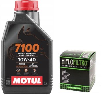 Motul Olje 7100 10W40 1L + oljni filter Hiflo HF116 4T Ma2 Honda Crf 250 450