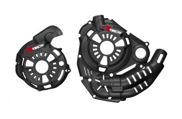 (RTECH) 2024/07 KOMPLET STRANSKIH POKROVOV MOTORJA TEHNOPOLIMER T7 REVOLUTION YAMAHA TENERE 700 '19-'24 BARVA ČRNA