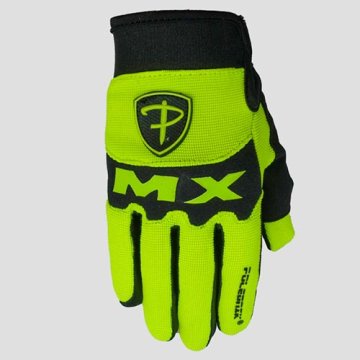 POLEDNIK Otroške rokavice MX II fluo rumene, velikost 3, gorsko kolesarjenje