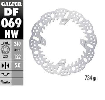 Galfer ZADNJI ZAVORNI DISK HONDA CR 125/250; CRF250R '04-'23; CRF 450R '09-'23 (240x140x5mm) SHARK ENDURO MX