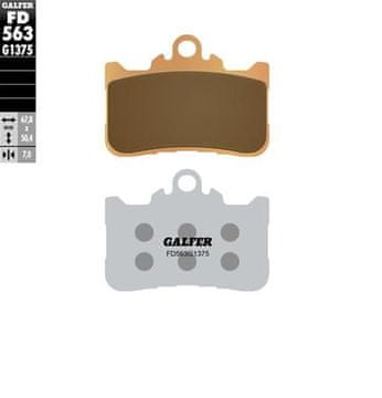 Galfer Sintrane športne zavorne ploščice KH759 za Honda CB/CBR 500, CB 750 22-24