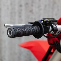 GR Kolesarski ročaji Lock-On z adapterjem - sivi, odprti konci