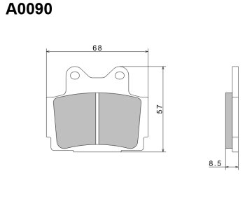 Nissin 2024/10 KH104 PREMIUM POLMETALNE ZAVORNE OBLOGE (ECE R90) (IZDELANO NA JAPONSKEM) (2P-209NS)