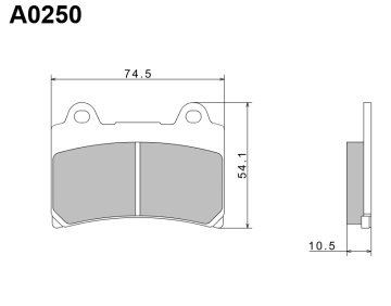 Nissin 2024/10 KH123 PREMIUM POLMETALNE ZAVORNE OBLOGE (ECE R90) (IZDELANO NA JAPONSKEM) (2P-228NS)